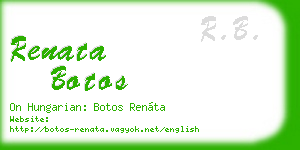 renata botos business card